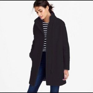 J.Crew Cocoon Coat in Stadium-Cloth Wool